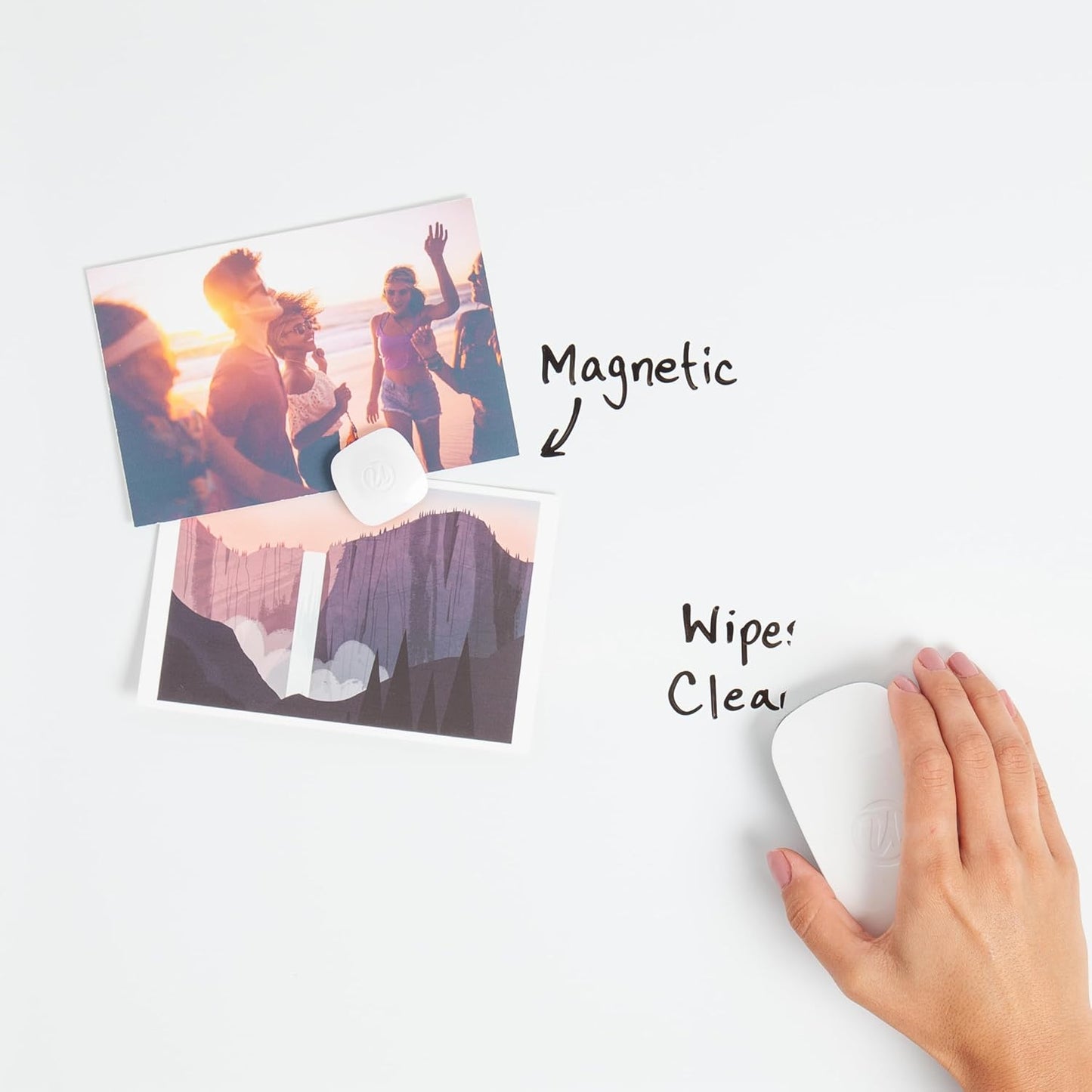 U Brands Magnetic Dry Erase Board - 36" x 24" Whiteboard with Silver Aluminum Frame & Marker Included