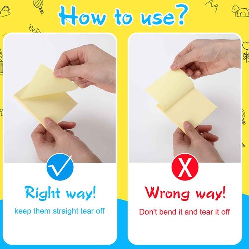 Lincia Sticky Notes Bulk, 150 Pads Teacher Bright Yellow Strong Sticky Notes 3 x 3 Inch, 45 Sheets/Clean Removal Pads Suitable for Home, School Office, Wedding(Yellow)