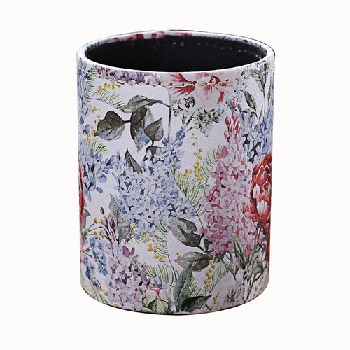 LINKWELL Summer Flower Blossom Design PU Leather Pencil Pen Holder Desk Organizer PH40