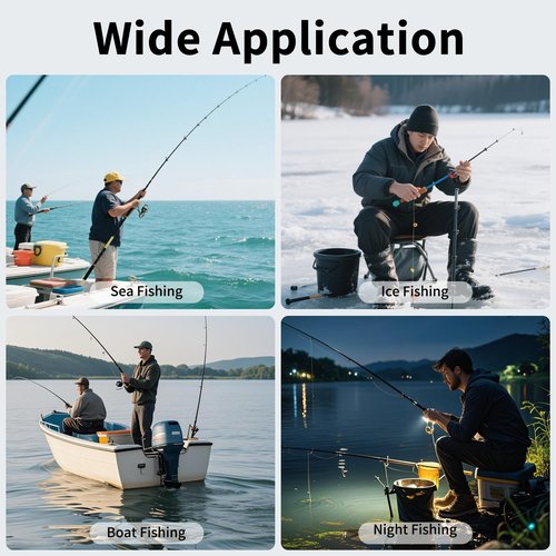 5" Underwater Fishing Camera, 1080P Upgraded HD Lens Ice Fishing Camera with 12pcs IR Lights, 8000mAh Li-Battery, IP68 Waterproof Fish Finder with 100ft Cable for Lake Sea Boat Kayak Fishing