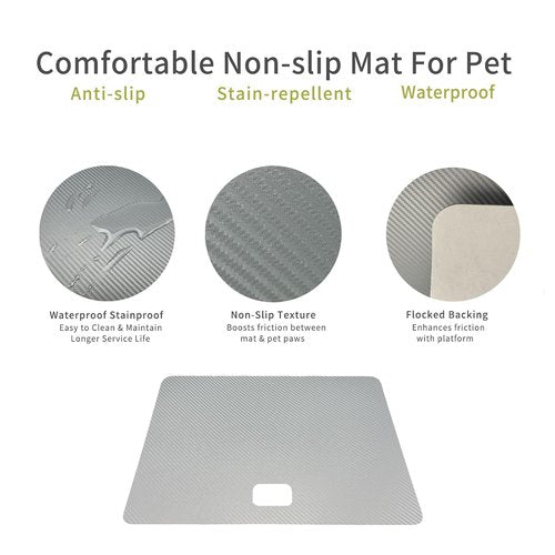 PetScale Large Dog Scale - Accurate Veterinary Platform with Non-Slip Mat | 220lbs Capacity, 31.5x19.7 Inches, Black