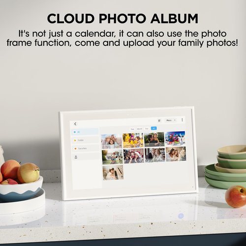 21.5 Inch Smart Digital Calendar, Wall Electronic Calendar, 1920 * 1080 IPS Full HD Touch Screen Display for Family Meal Planner Support - Streamline Household Organization