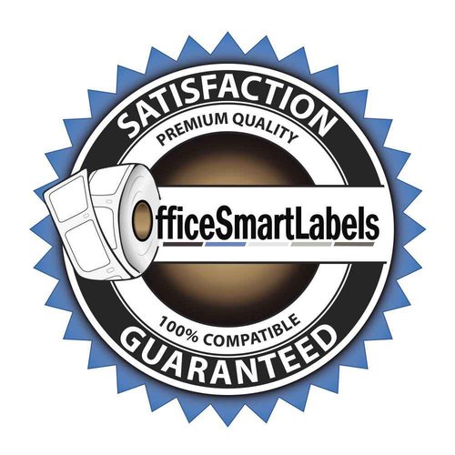 OfficeSmartLabels 1/2 x 1/2 inch, Self-Adhesive White 4-Up Multipurpose Labels, Compatible with 30335 (10 Rolls / 3000 Labels Per Roll)