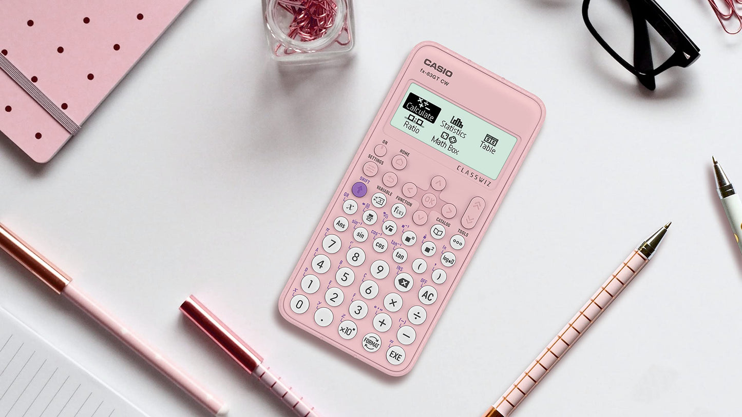 Casio fx-83GTCW Pink Scientific Calculator
