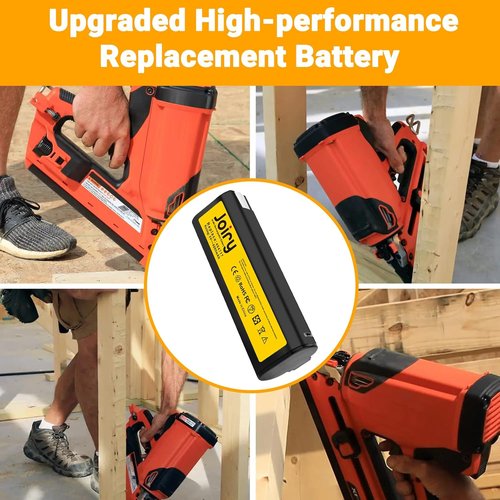 Paslode 2-Pack Replacement Battery | 6V 4000mAh Ni-MH Rechargeable - Compact Design for Safety & Extended Runtime