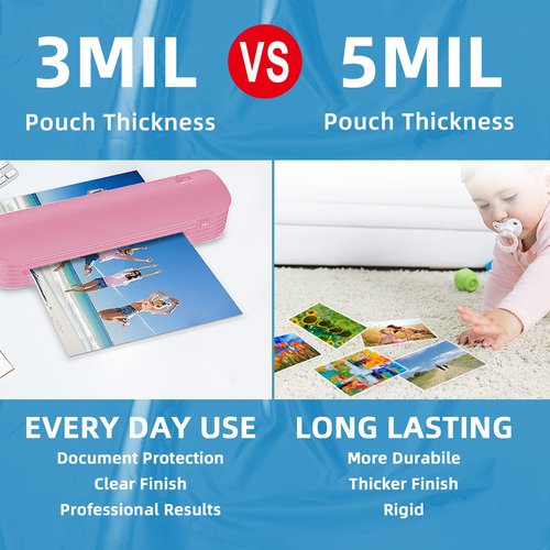 Uinkit 3.5 Mil 100 Pack Clear Thermal Laminating Pouches, 11.5 x 17.5-Inch Lamination Pouches Paper, Fits 11 x 17 Inch Laminator Sheet, Rounded Corner