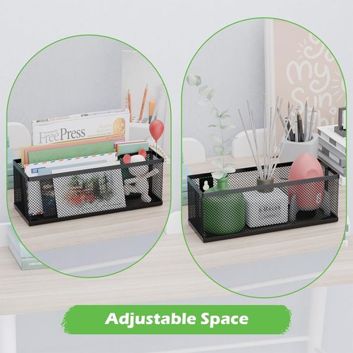 Regine Switzerland Mail Organizer - Stylish 2-Slot Countertop & Wall-Mounted Design | Black