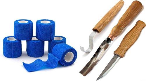 BeaverCraft NCT6 Cut Resistant Tape S14 Wood Carving Knives Kit Spoon Carving Tools