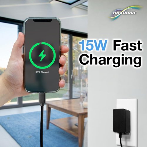 BoxWave Charger for Kodak Luma 150 Portable Wireless Projector - 15W Wall Charger with 3ft Cable for Rapid Charging