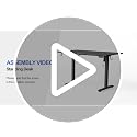 Klicelor 48 Inch Rustic Brown Electric Standing Desk with Memory Presets