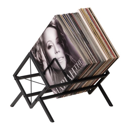 ZBBCTUS Vinyl Record Storage Holder,80-100 LP Vinyl Holder Rack,Album Storage Rack,Records Display Shelf Organizer For Magazine,Book,Files