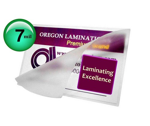 Oregon Lamination Heat Activated Laminating Pouches 7 Mil 9” x 11-1/2” [Pk of 100] 229mm x 292mm x 175 microns Thick for 8.5 x 11 Letter Size Sheets, Clear