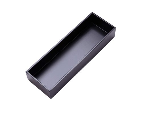 Sansnow Bamboo Drawer Organizer Box for Office Home Black Orgnizer Boxes Office Organizer Boxes, Black 12"*4"