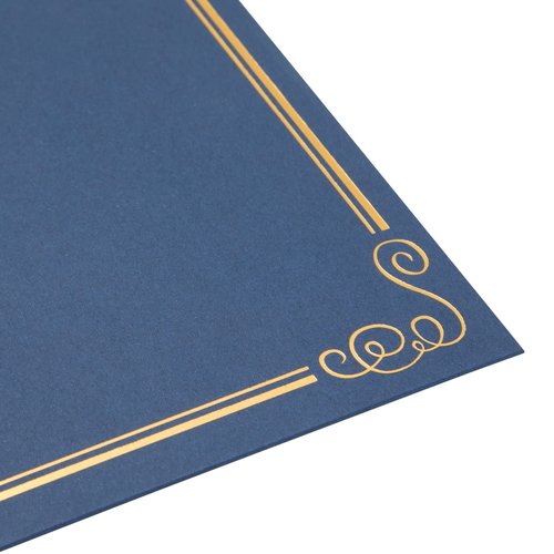 BLUE PANDA 24-Pack Navy Blue Award Certificate Holders - Bulk Certificate Holders for Graduation, Diploma, Employee Appreciation, Certifications (fits 8.5x11)