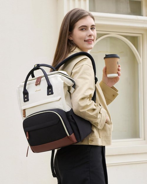 LOVEVOOK Laptop Backpack - 15.6 Inch Waterproof Business Bag with Large Capacity for Women