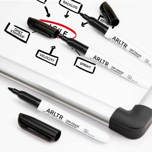 ARLTR Dry Erase Markers Bulk, 200 Pack Black Whiteboard Markers with Fine Tip, Low Odor Dry Erase Markers for School Office Home …