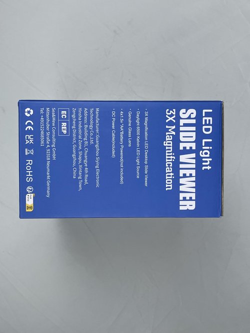 35mm Slide and Film Viewer, Negative Scanner, Desk Top LED Lighted Illuminated Viewing, 3X Magnification, USB Powered