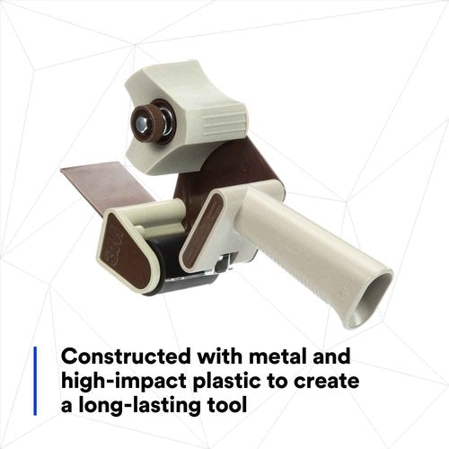 3M Scotch H183 Industrial Packing Tape Dispenser for 3" Tape - Lightweight and Portable for Commercial Packaging, Shipping, Moving, Carton and Box Sealing