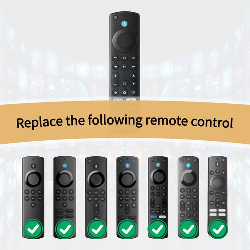 ORQRQO Replacement Voice TV Remote for AMZ Stick (HD, 4K, 4K Max, Lite), TV Cube and Omni, Insignia, Toshiba, Smart TVs