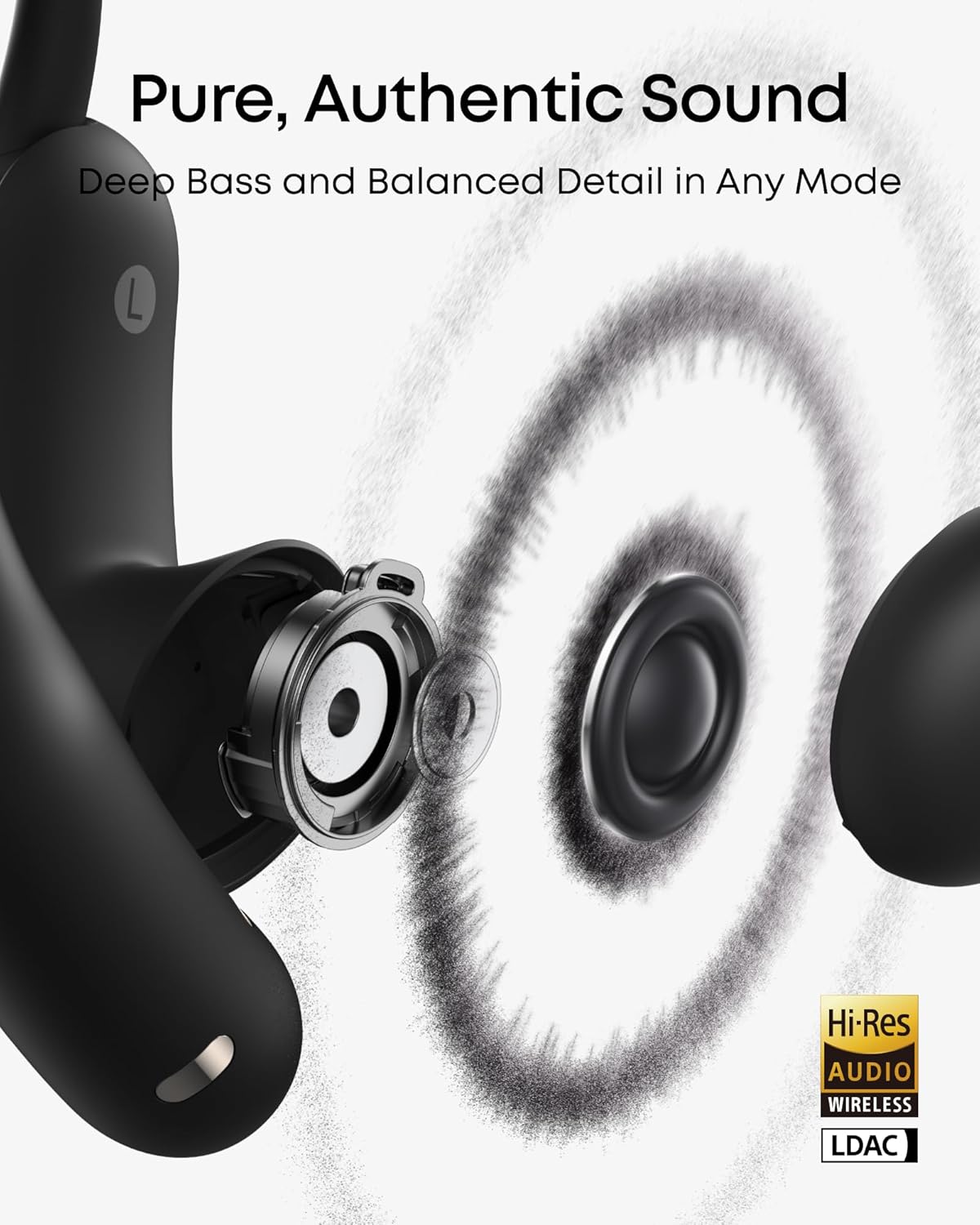 Soundcore AeroFit 2 Pro by Anker - Hi-Res Open Ear Headphones with Active Noise Cancellation | 34H Battery Life, IP55, Wireless Bluetooth