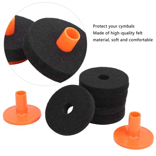 Cymbal Felt Pad, Wear Resistant Anti Friction Drum Felt Pad Kit Drum Washer Drum Accessories for Drum(50mm (WC75))