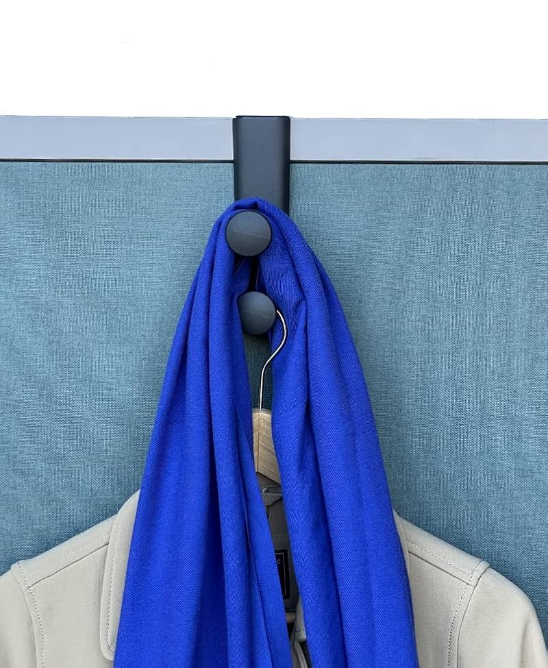 Tetra-Teknica Cubicle Wall Hanger with Double Posts for Office Partitions, 2.5-3 Inches