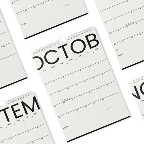 Karto Wall Calendar 2025-2026 - Vertical 11x17 inch July 2025 to December 2026 - Boost Your Productivity and Easy Planning with the Aesthetic Monthly Calendar - Big Text