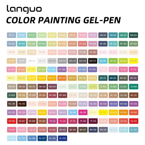 PHOSYNDYE 162 Colors 0.6mm Gel Pen Drawing Set Suitable for Adult Writing, Painting, Coloring, Card Making and Student Supplies