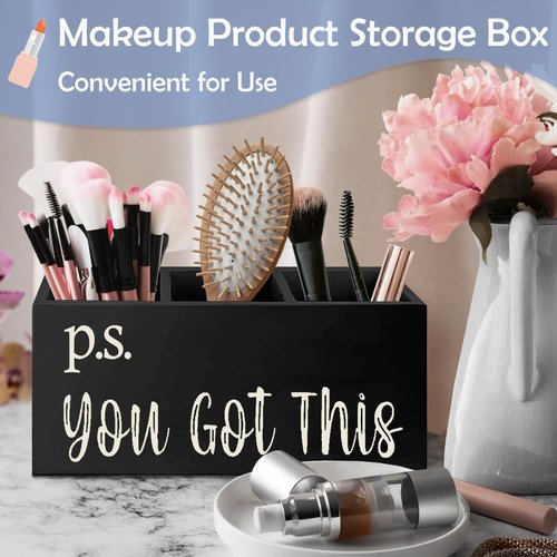 SNNDER You Got This Inspirational Pen Holder for Desk, Encouragement Gifts, Motivational Gifts for Women Men Pen Wooden Pen Pencil Holder Organizer for Office Desk Accessories