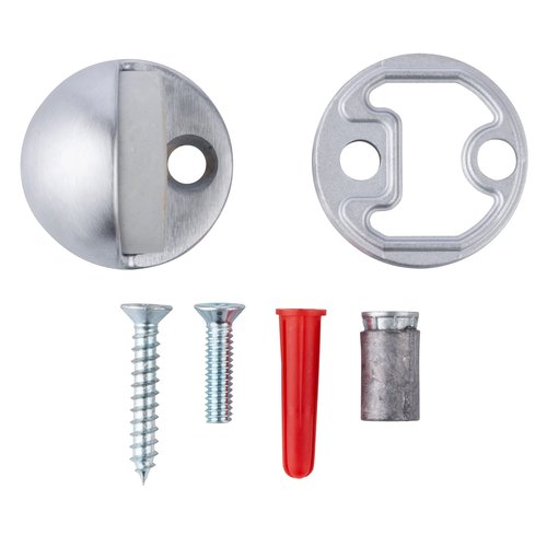 BRINKS Commercial - 10-Pack Dome Floor Door Stop, Satin Chrome Finish - Non-Obtrusive Option to Protect Doors and Walls