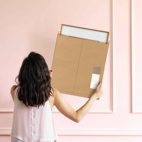 APQ Supply Natural Brown Kraft Rigid Mailers, 20 x 27 Inches. Pack of 5 Paperboard Envelopes. Sturdy Stay Flat Mailers with Self-Seal Closure. Recyclable Hard Envelopes for Mailing. Stayflat Mailer