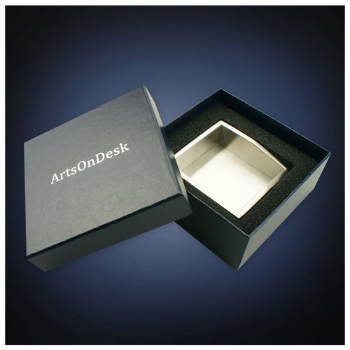 ArtsOnDesk Modern Art Paper Clip Holder/Dispenser - St211 Stainless Steel Satin Finish Patent Applying for Push Pin Safety Pin Binder Clip Straight Pin Hair Clip Box Cup