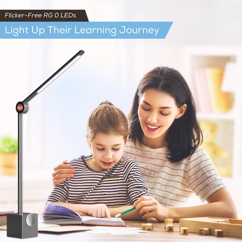 LINKSTYLE Ligoe Smart Desk Lamp for Home Office, Minimalist Premium Design LED Desk Lights for Reading, Table Lamp for Bedroom Bedside Night Stand, APP Controls, Adjustable Settings, Eye Protection
