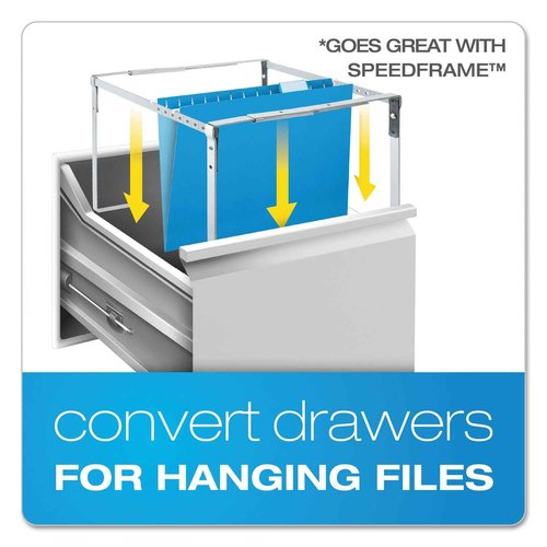 Pendaflex Extra Capacity Reinforced Hanging File Folders, 2", Legal Size, Red, 1/5 Cut, 25/BX (4153x2 RED)