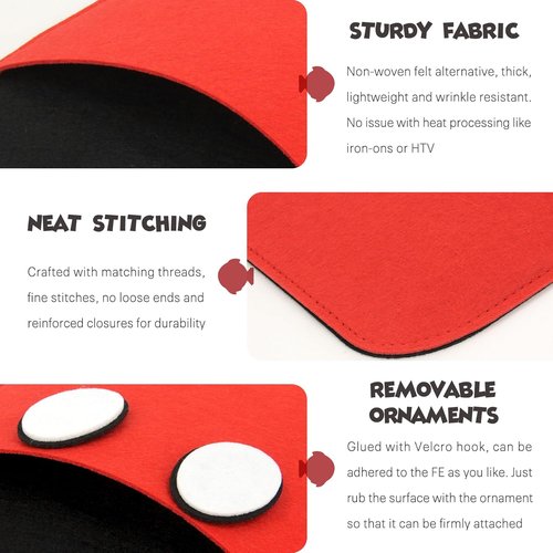 RUNROLE 8 Inch Felt Fish Extender - Customizable Design with 2 Deep Pockets | Perfect for Cruise Essentials