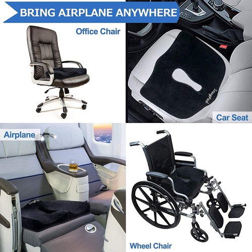 SnugPad Memory Foam Seat Cushion Bundle : U-Shaped seat Cushion and Hip Shaped seat Cushion