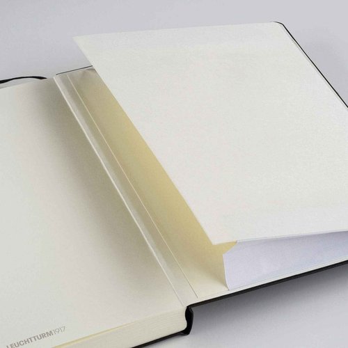 LEUCHTTURM1917 - Notebook Hardcover Master Classic A4+ - 235 Numbered Pages for Writing and Journaling (Black, Plain)