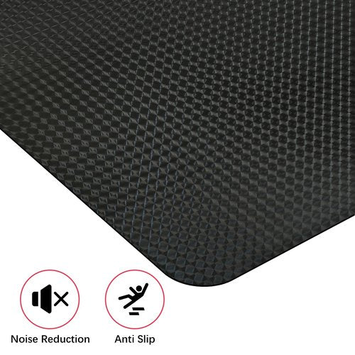 Vicwe Gaming Chair Mat for Hardwood Floor, 60"×46" Large Office Chair Mat, PVC Computer Chair Mats, Easy Glide, Floor Protector for Rolling Chair-Black