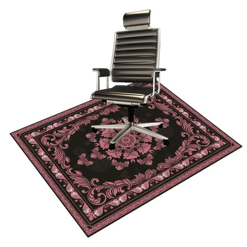 BYINGWD Office Chair Mat Chair Mat for Hardwood Floor Desk Floor Mat for Office Chair Computer Chair Mat, Computer Gaming Chair Mat (Pink, 48“x60”)