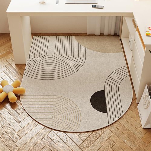 Office Chair Mat for ，Literary Style, archedChair Mat Rug，Carpet 32'' x 48'' Surface Restaurant, Bedroom，Floor mats for Office Home(80 * 120cm) (9)