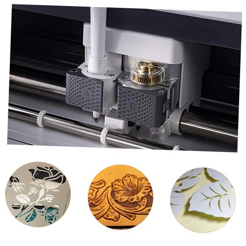 OFFSCH 1set Tungsten Lettering Blades for Vinyl Cutters High Precision Engraving Cutters Coded Caps for Crafting and Detailed Cutting