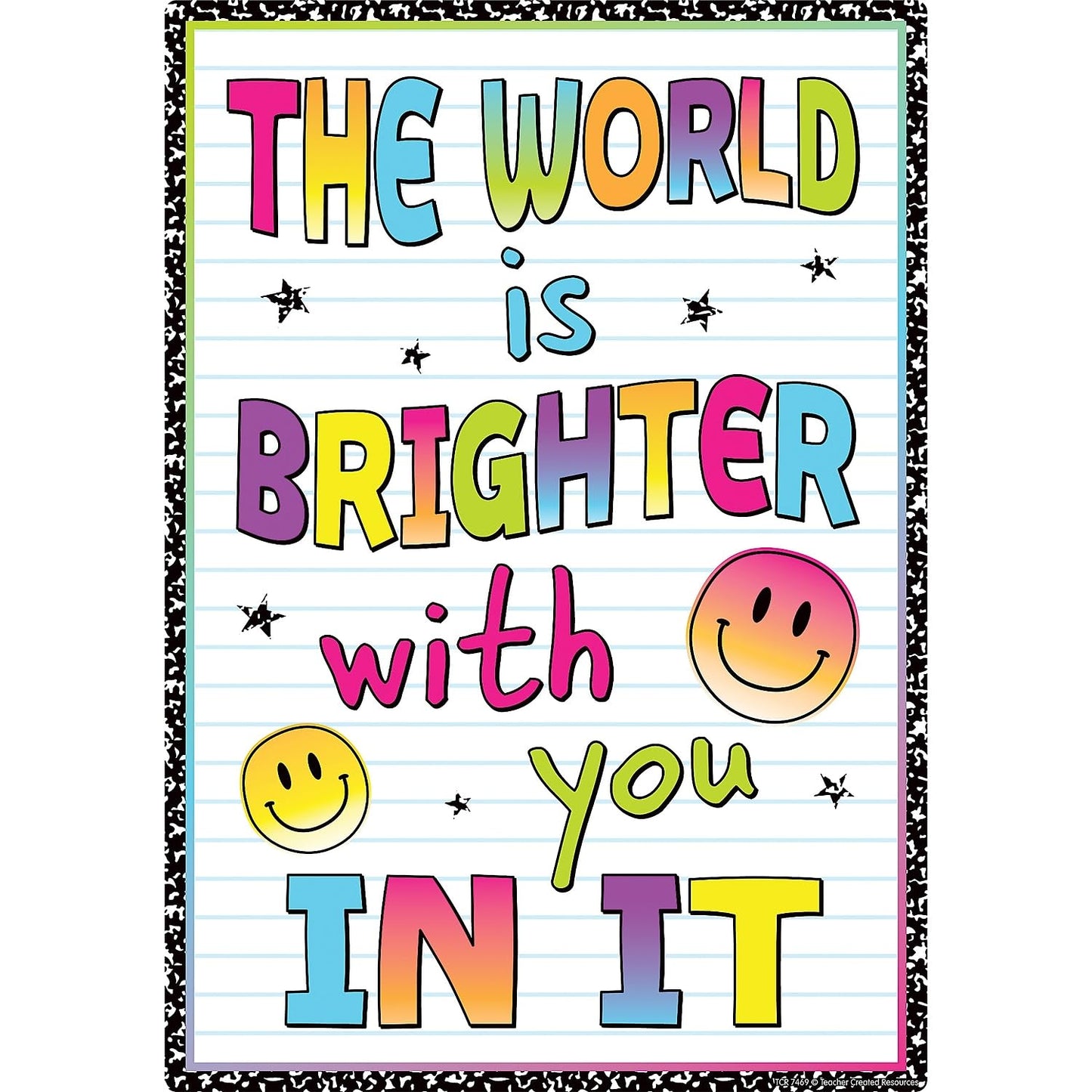 Teacher Created Resources Brights 4Ever Positive Sayings Educational Poster Pack (TCR7469)