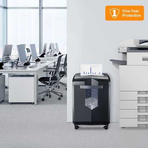 Bonsaii 16-Sheet Microcut Paper Shredder, 60-Minute Home Office Heavy Duty Shredder for CD/Credit Card, P-4 Level with 6-Gal Pullout Bin (C149-D)
