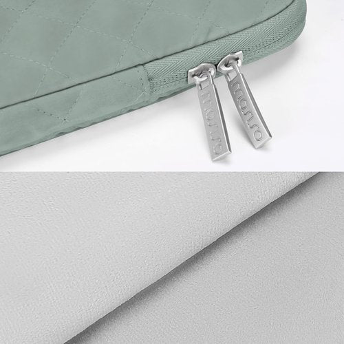 MOSISO Laptop Case - 13.3 Inch Sleeve for MacBook Air/Pro & More | Antique Green, Quilted Design
