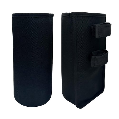 Wanty Drumstick Holder Drum Sticks Nylon Holder High-Capacity Bag with Two Hook & Loop Straps for Drumsticks Mallets Brushes Up to 10 Pairs Drum Set Accessories