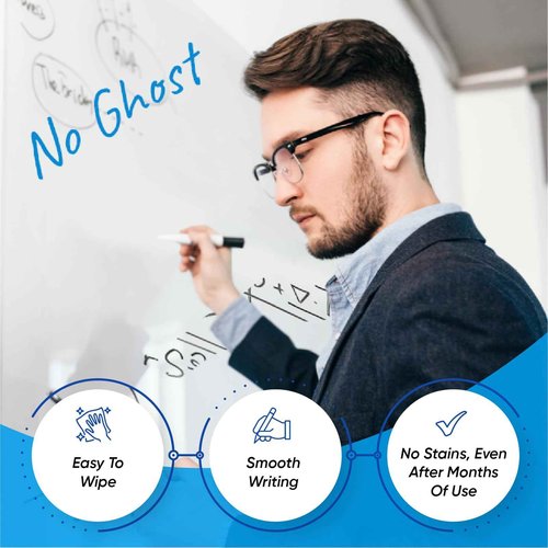 HeatPomelo Whiteboard Sticker for Wall, 132" x 36" (11x3 FT) Peel and Stick Dry Erase White Board Roll, Stain-Proof Self-Adhesive Whiteboard Paper for Home, Office, Classroom