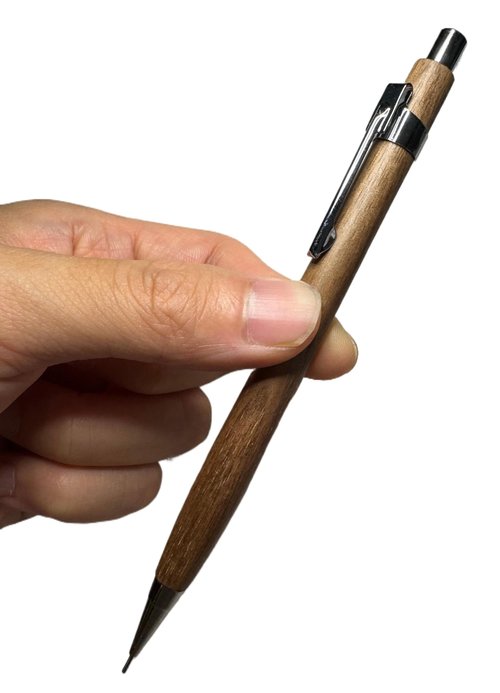 NiuNiuBoy Crew Spiral Grain Wooden Mechanical Pencils -Unique Colors Airplane Aluminum Core Artist's Drawing Pencil Comes with Gift Box (Walnut)