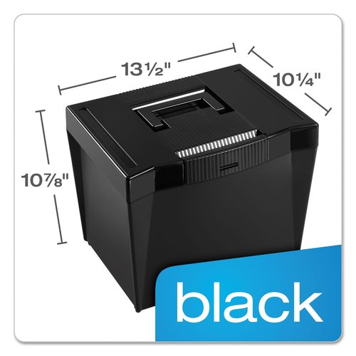Pendaflex Economy File Box, Black, 10-7/8" H x 13-1/2" W x 10-1/4" D (20861)