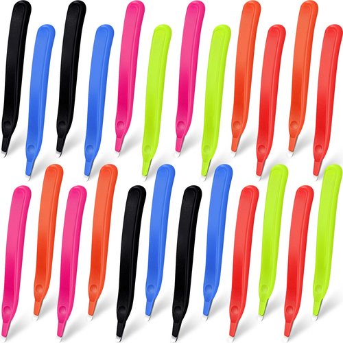 24 Pcs Magnetic Staple Remover Bulk Staple Remover Puller Removing Pen Operation Christmas Tool Gifts Rubberized Office School Gift(Candy Color)