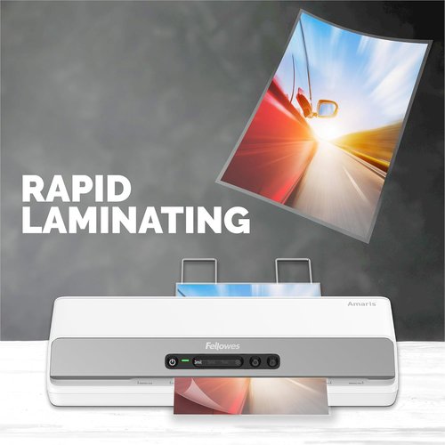 Fellowes Amaris 125 Laminator Machine - 12.5" Width for School & Office Use | Includes 10 Jam-Free Sheets